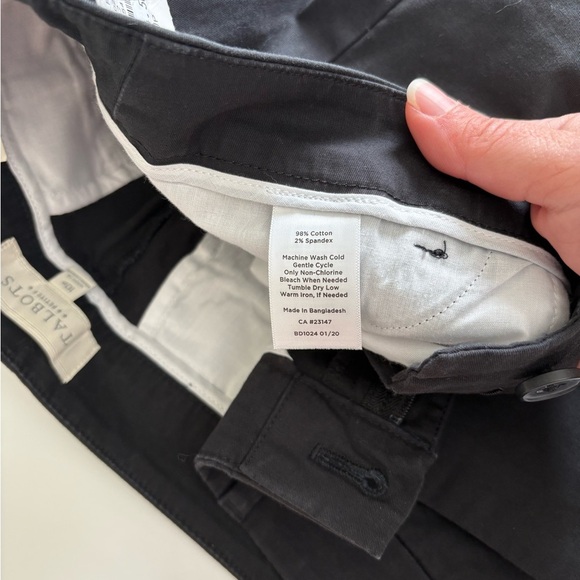 Talbots Skimmer Cropped Pants Size 10 Petite Black New - Picture 4 of 9